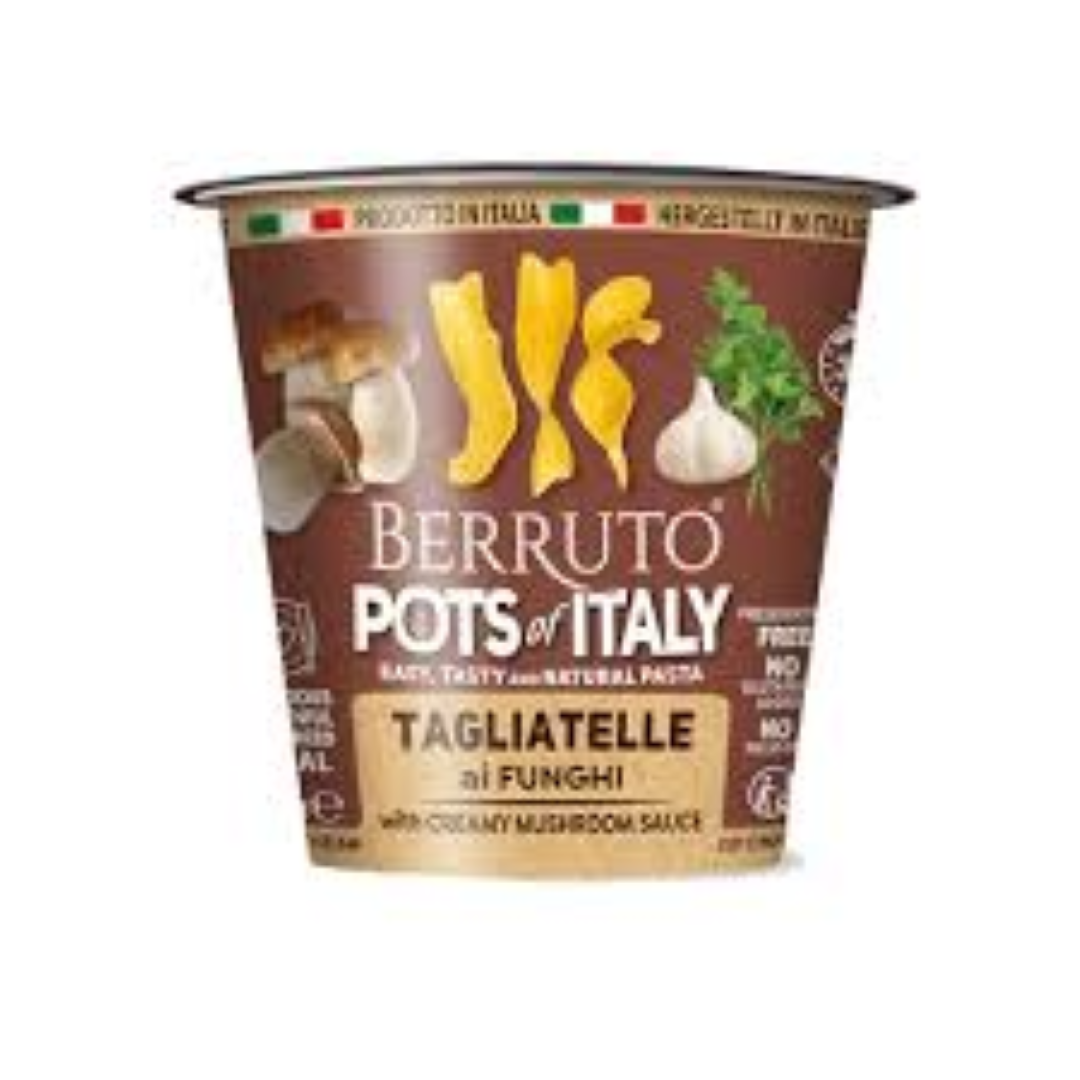 BERRUTO PASTA CUP TAGLIATELLE FUNGHI 70G